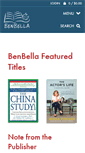 Mobile Screenshot of benbellabooks.com