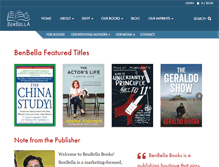 Tablet Screenshot of benbellabooks.com